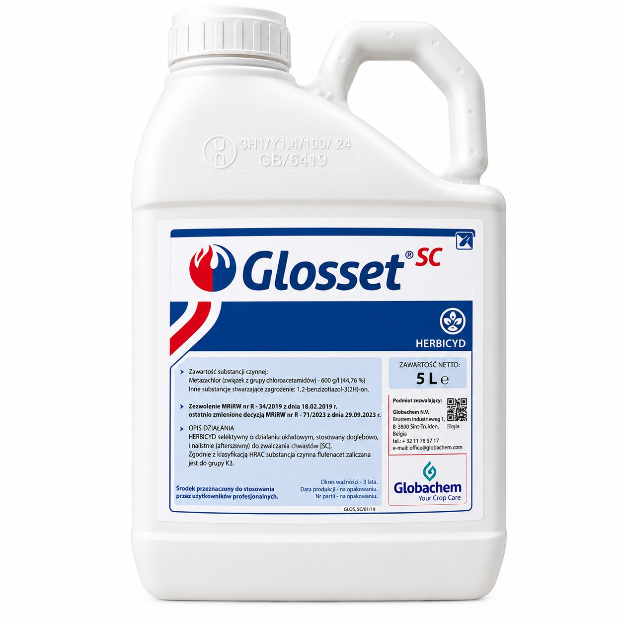 Glosset_SC_5L_biale_tlo_przesylka Glosset 600 SC - obrazek 1